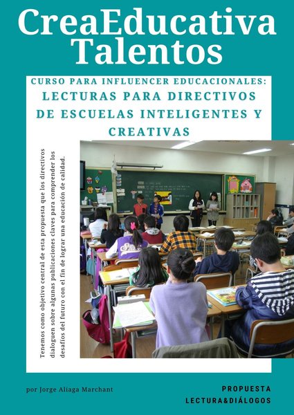 Afiche del curso para influencers educacionales